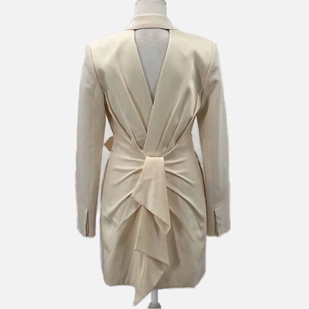 Jonathan Simkhai Cream Wendy Cut Out Blazer Dress Sz 8